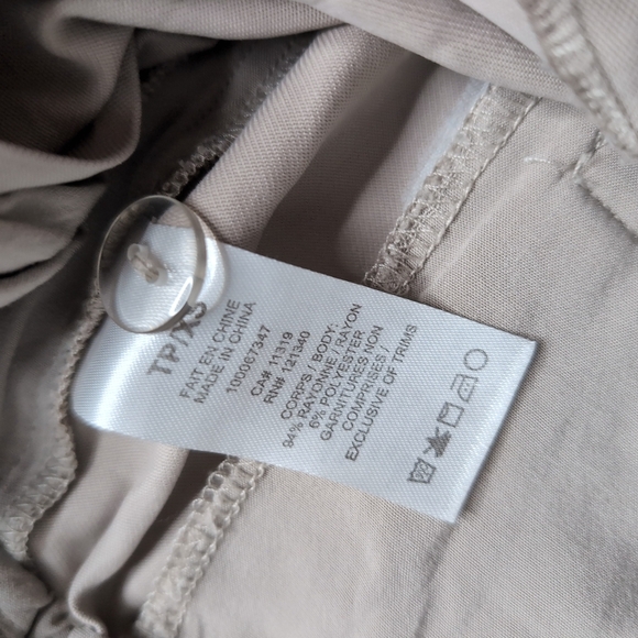 DYNAMITE Pleated Bermuda Boy Shorts, Size XS, classic stone beige - Picture 9 of 9